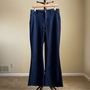 Level 99 - Tencel Blend "Tanya" Hi Rise Flare in Dark Denim - Size 29